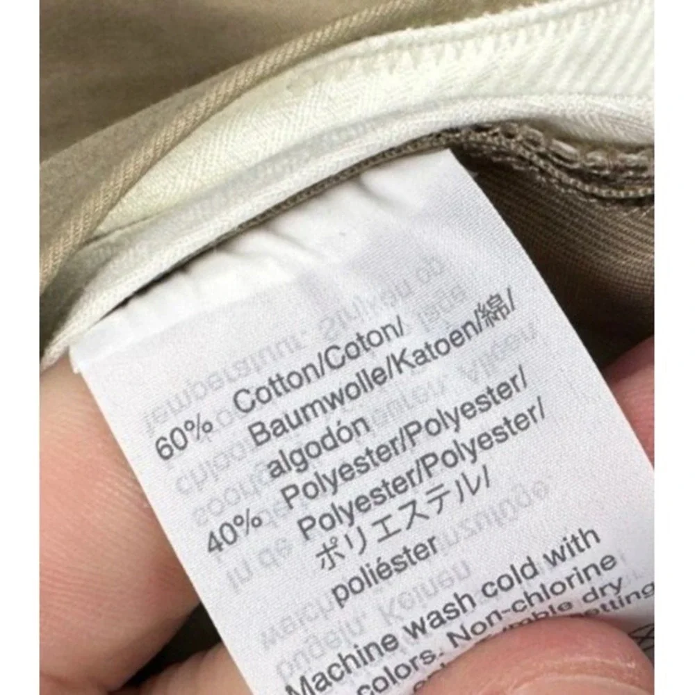J Crew Pants Men 34X36 Ludlow Tan Khaki Chino 3XDry Slim Straight Flat Front NEW